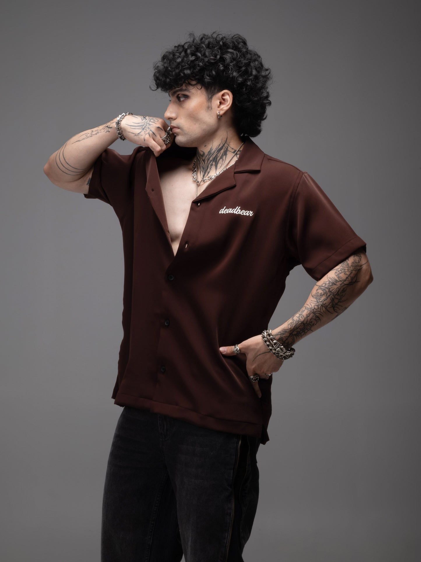 BOWLING SHIRT BROWN