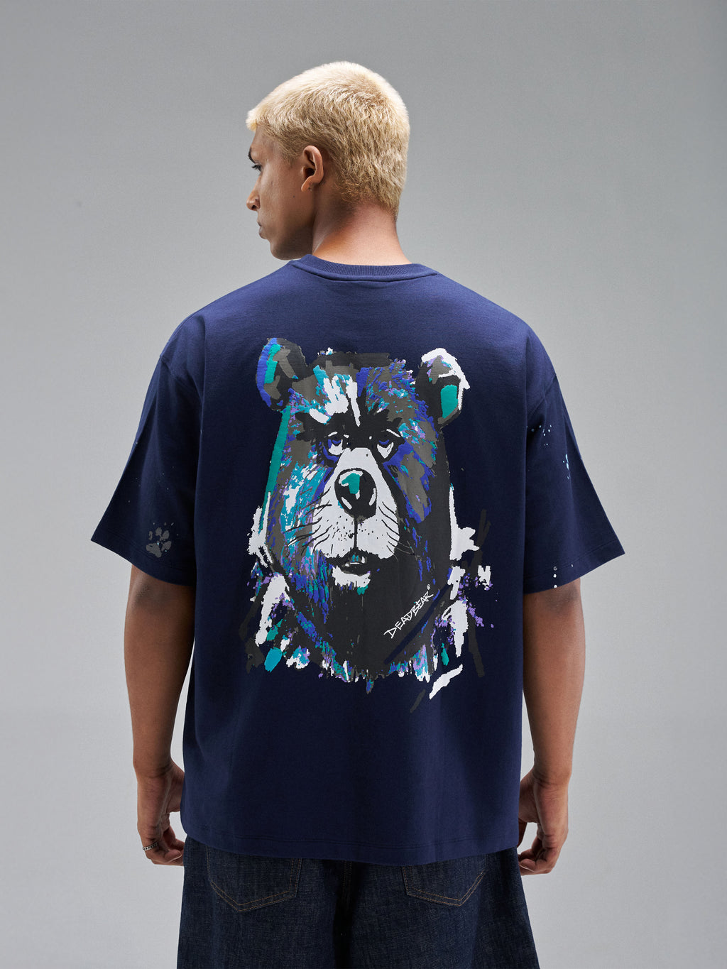 Grumpy Bear Tee Navy