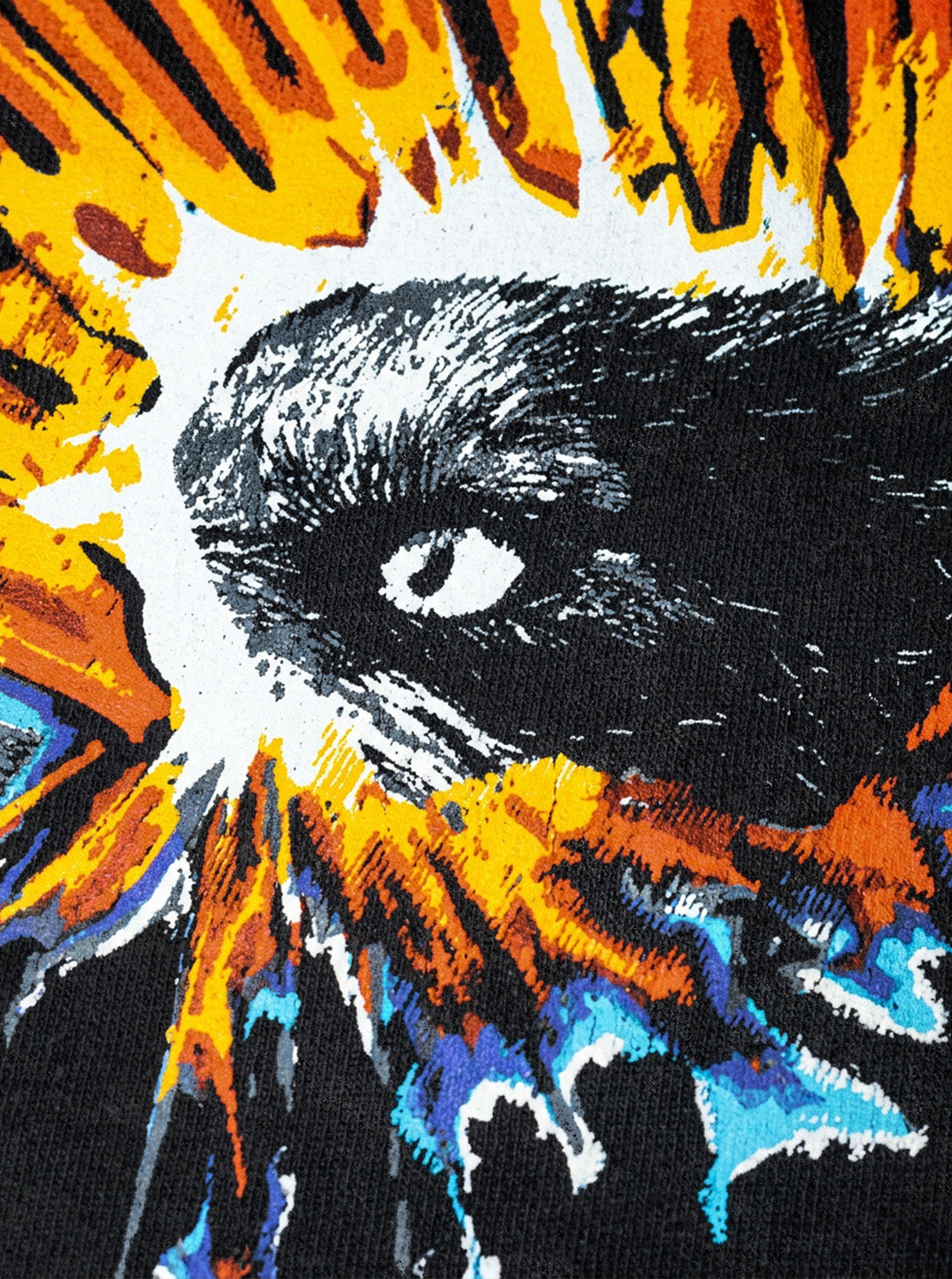 Wolf Tee Washed Black