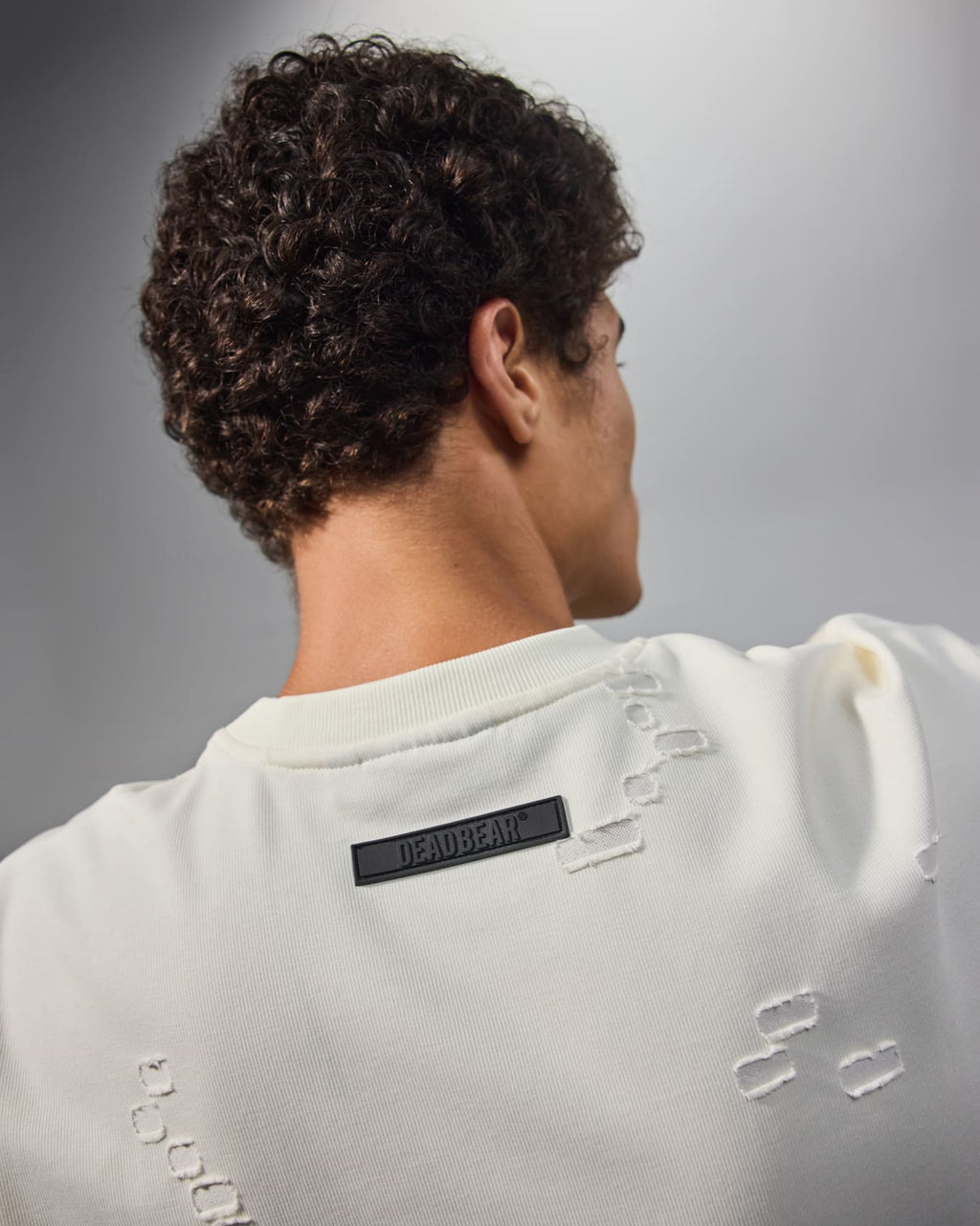 Distressed Cream White Tee 2.0