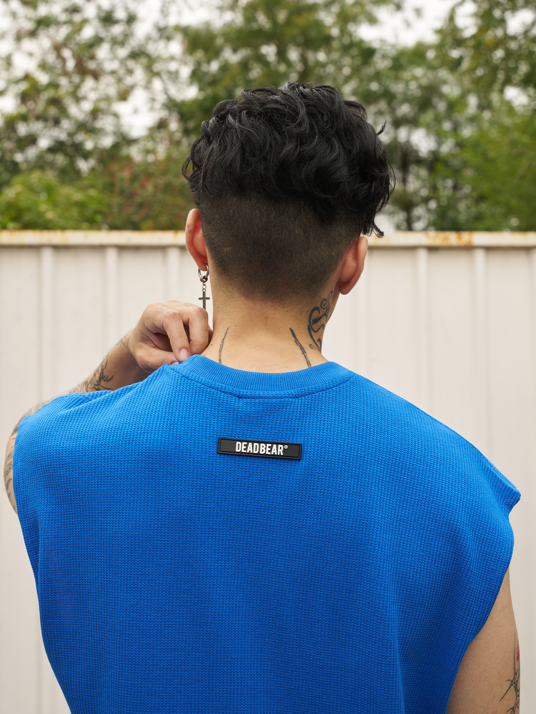 Waffle Tank Royal Blue