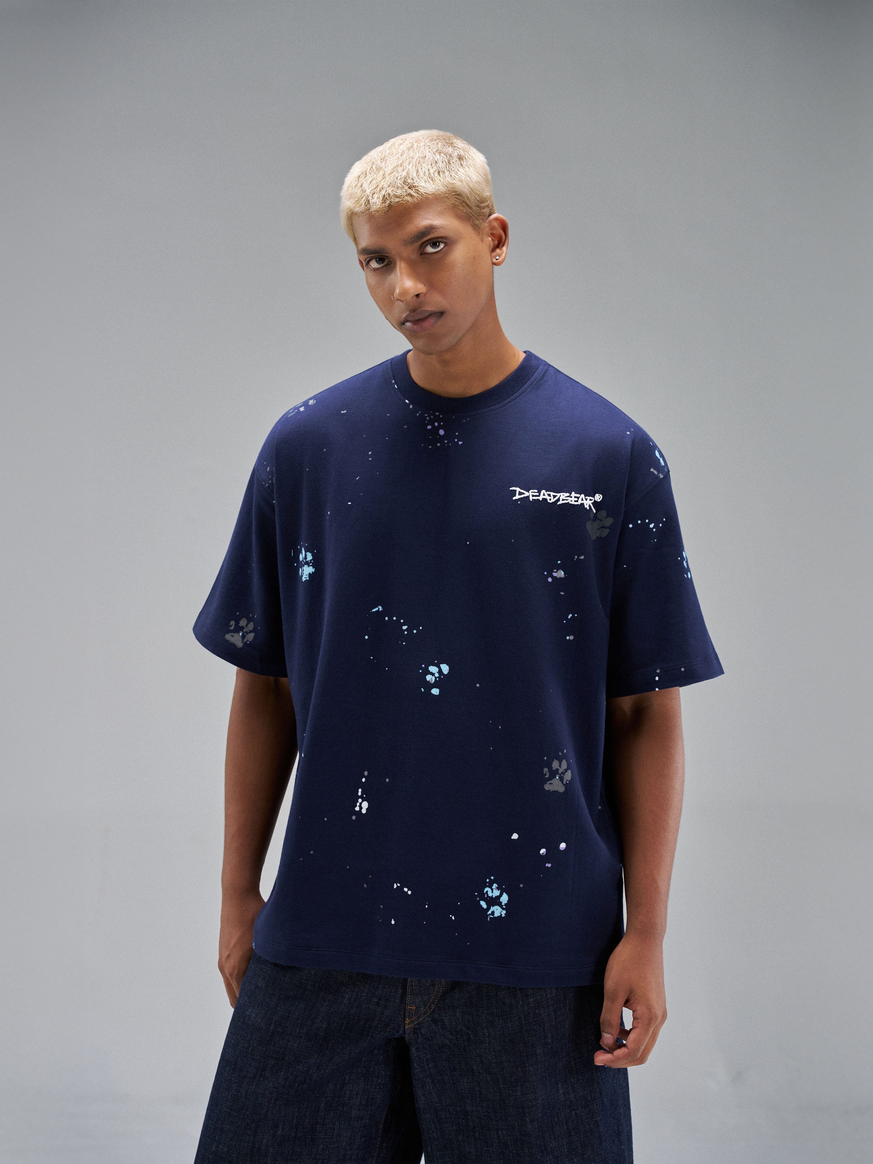Grumpy Bear Tee Navy