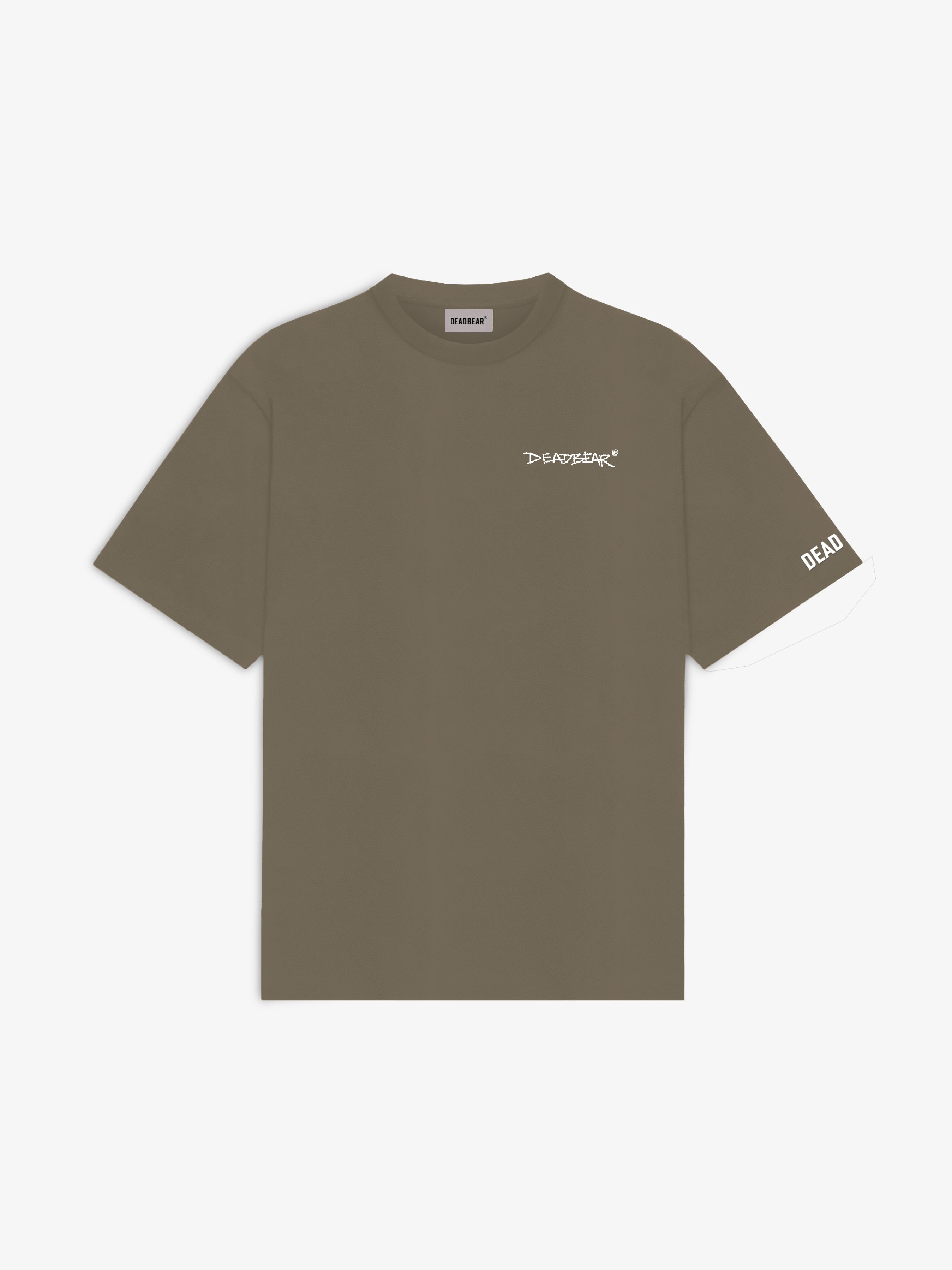 Scribbled Bear Tee Brown
