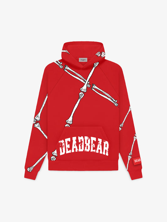 BARE BONE HOODIE RED