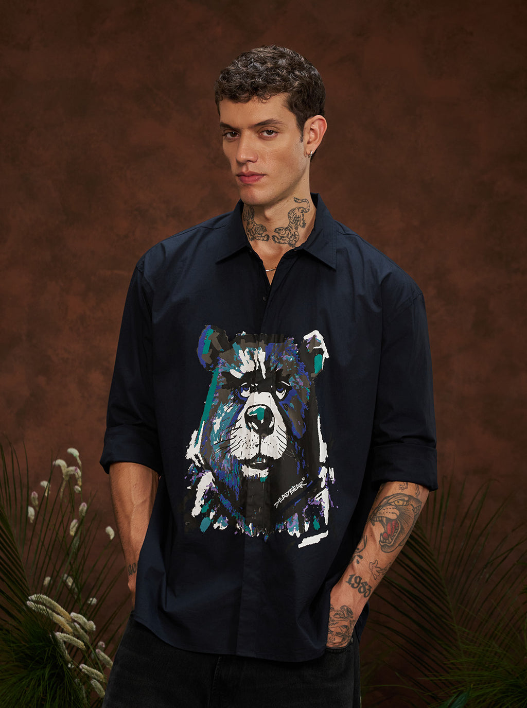 Grumpy Bear Shirt Navy