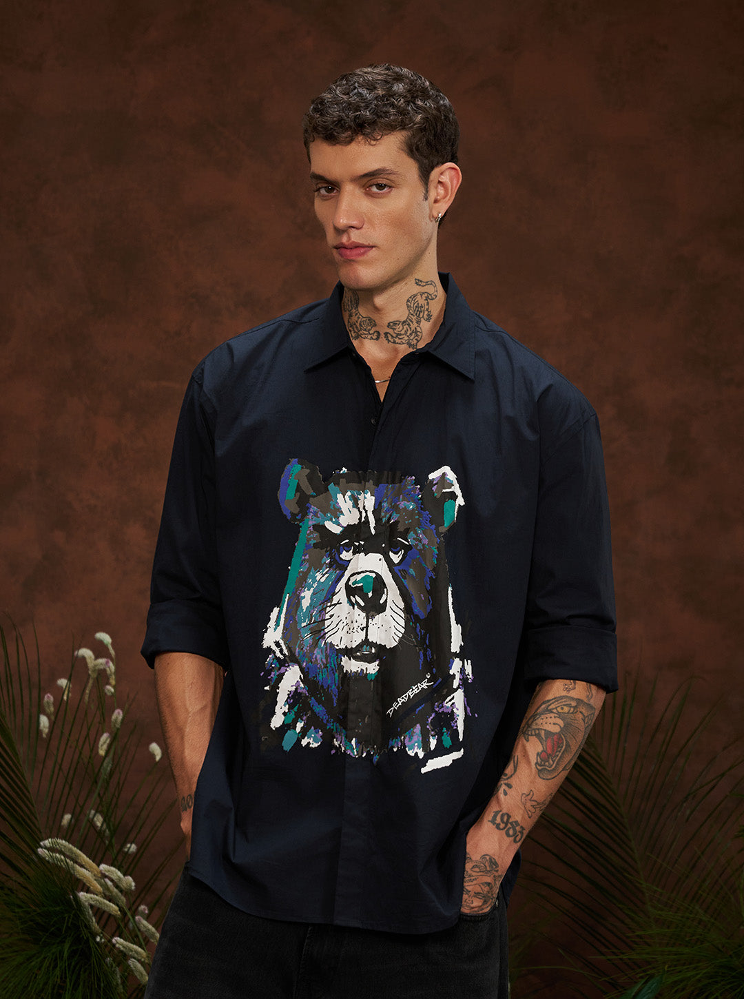 Grumpy Bear Shirt Navy