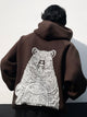 Mandala Hoodie Brown