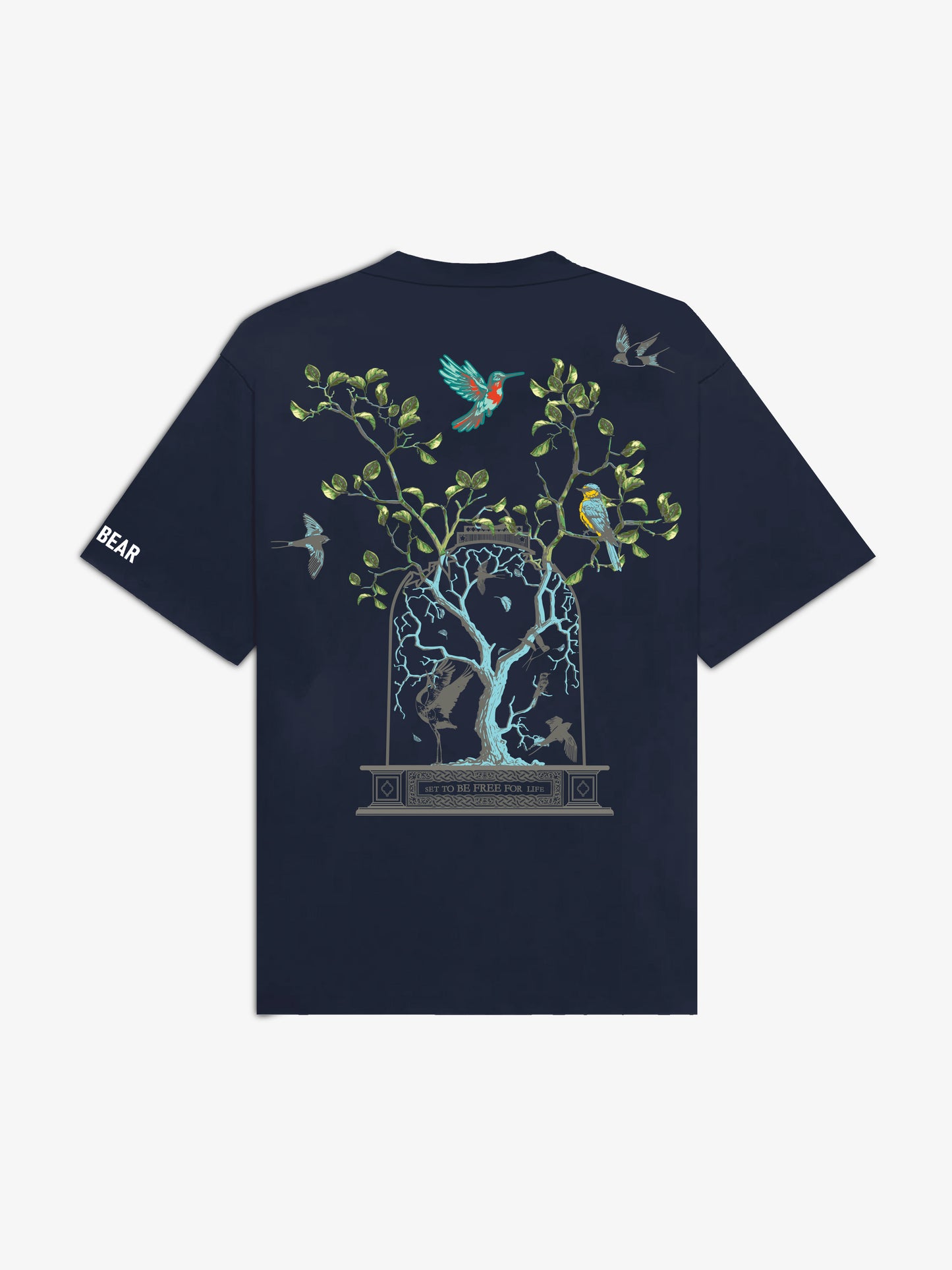 Set Free Tee Navy Blue