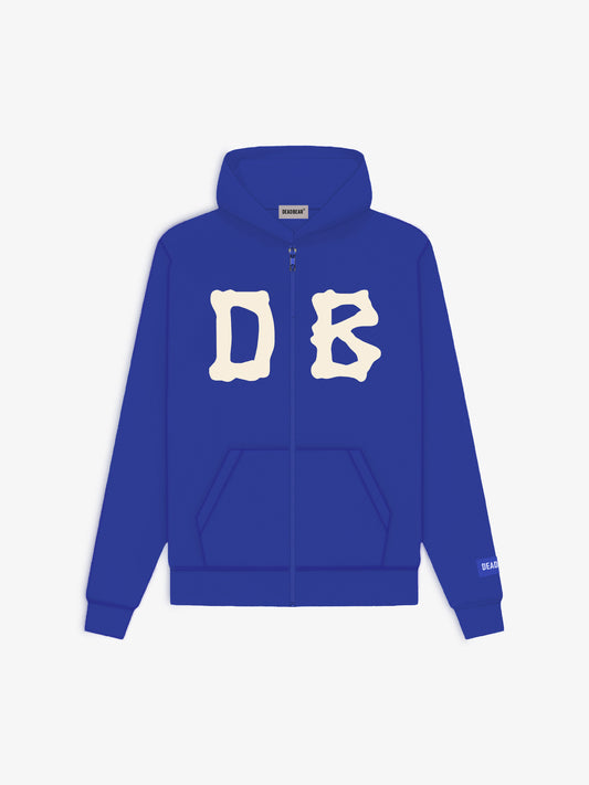 Bone Zipper Royal Blue