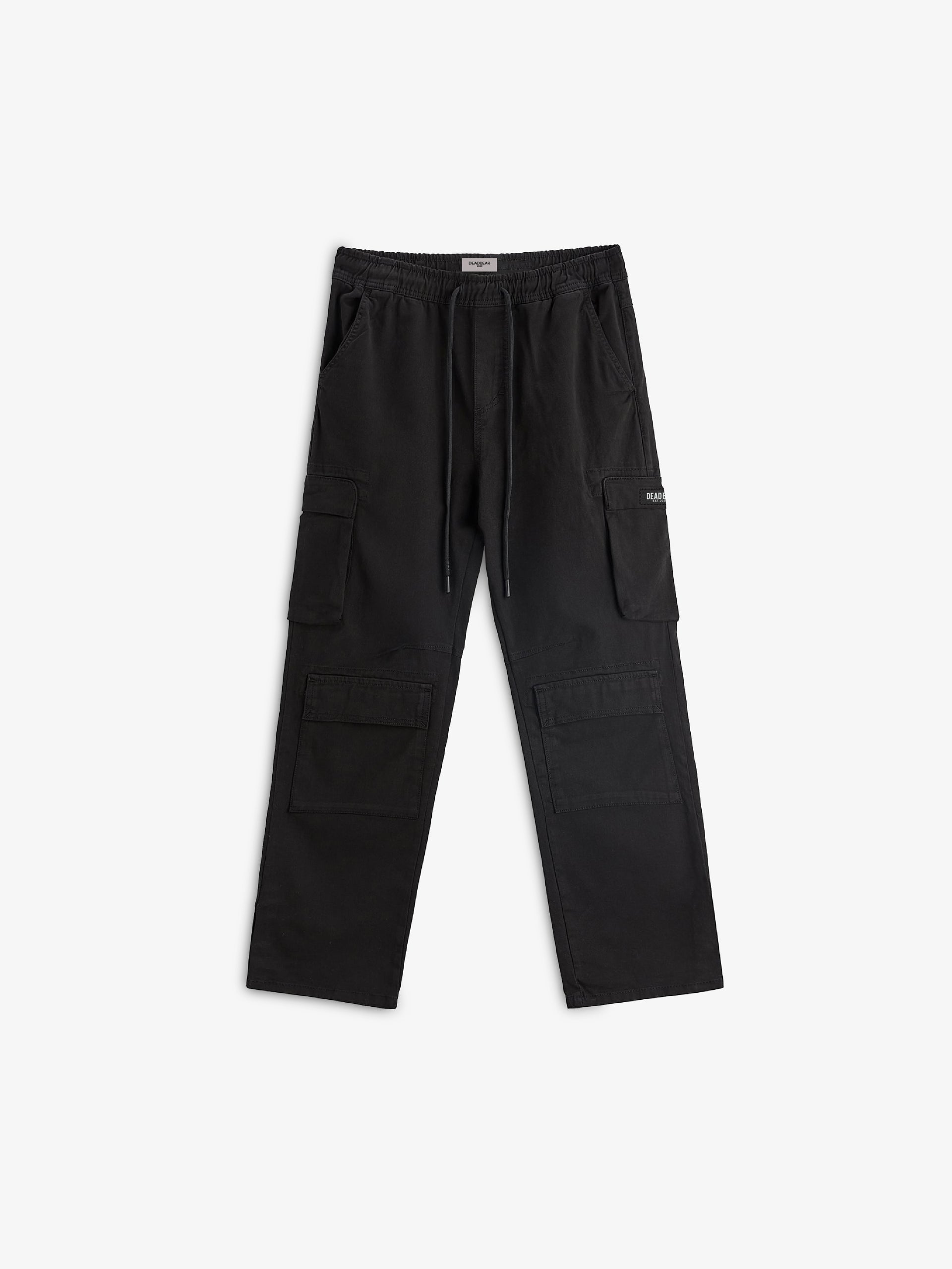 Washed Black Cargo Pants – DEADBEAR INDIA