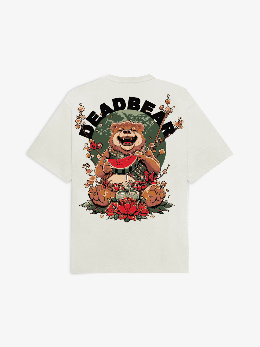 The Sakura Tee Cream White