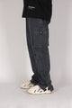 Washed Grey Cargo Pants